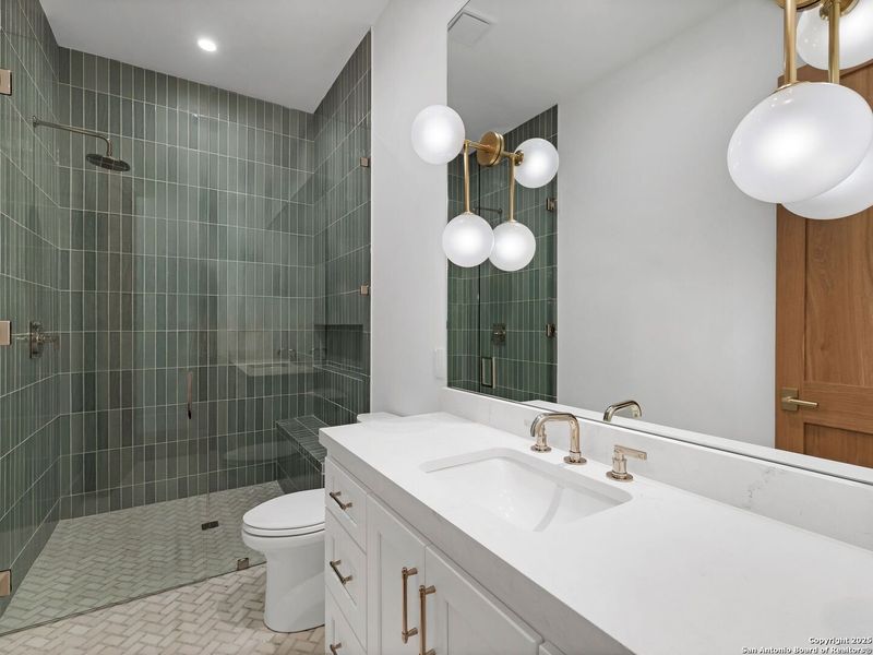 Furnished interior view inside a new home in , San Antonio (Image 17).