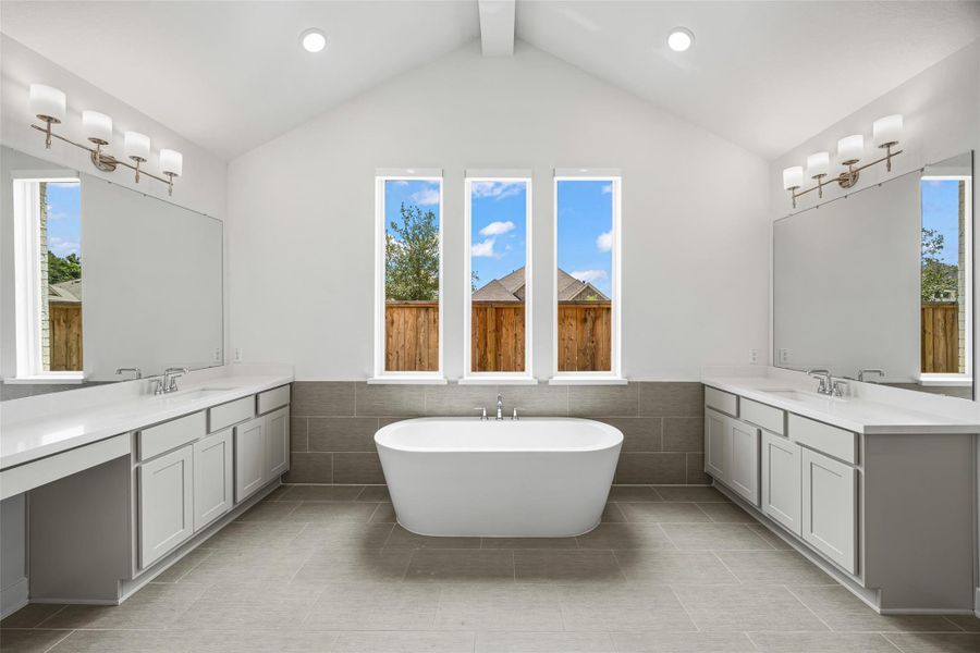 Grand entrance into your primary bathroom. with retreat style layout.