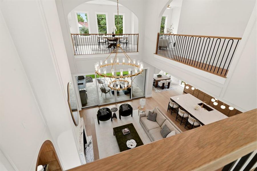 Furnished interior view inside a new home in , Dallas (Image 11). Furnished interior view inside a new home in , Dallas (Image 11).