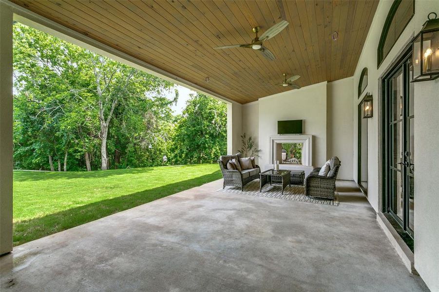 Exterior details and patio area of a home in , Keller (Image 3).