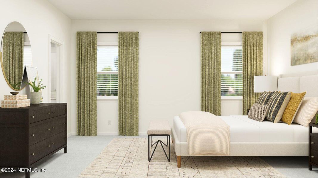 Furnished interior view inside a new home in Silver Falls Single Family at SilverLeaf, St. Augustine (Image 22).