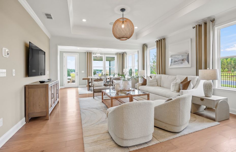 Representative furnished interior of a home built from the Mainstay by Del Webb in Del Webb Carolina Ridge, Midland (Image 17).