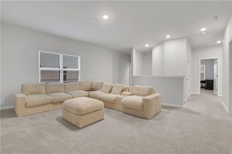 Furnished interior view inside a new home in Graystone Village, Grayson (Image 11). Furnished interior view inside a new home in Graystone Village, Grayson (Image 11).