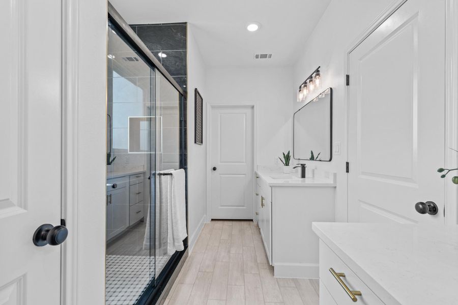 Furnished interior view inside a new home in , McDade (Image 16).