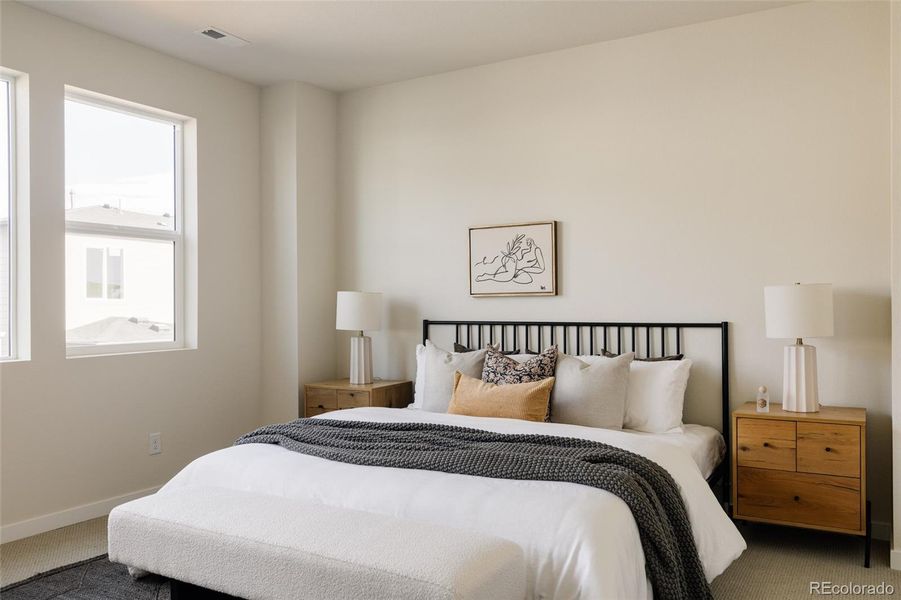 Furnished interior view inside a new home in Lyric at Ridgegate, Lone Tree (Image 29).