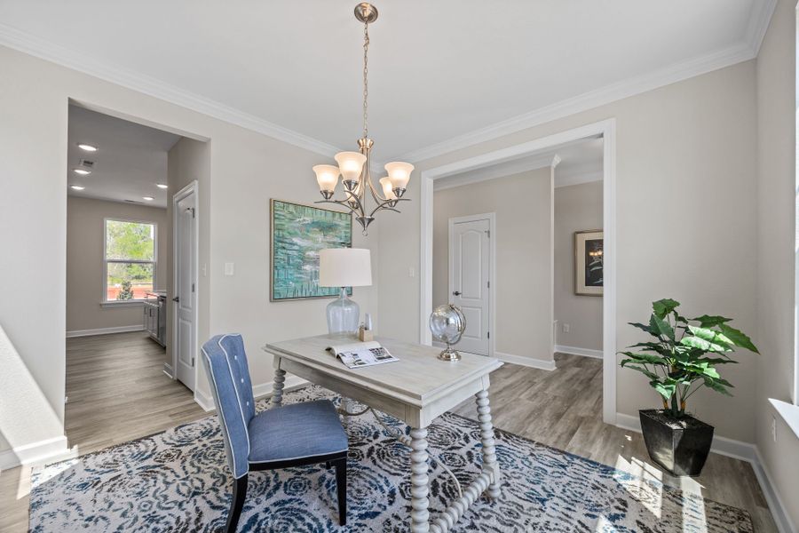 Furnished interior view inside a new home in Neill's Pointe, Angier (Image 23).