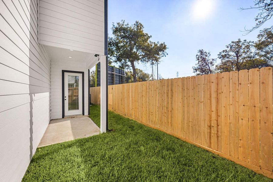 Exterior details and patio area of a home in , Houston (Image 24). Exterior details and patio area of a home in , Houston (Image 24).