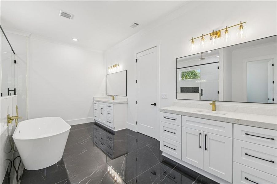 Furnished interior view inside a new home in , Grayson (Image 21).