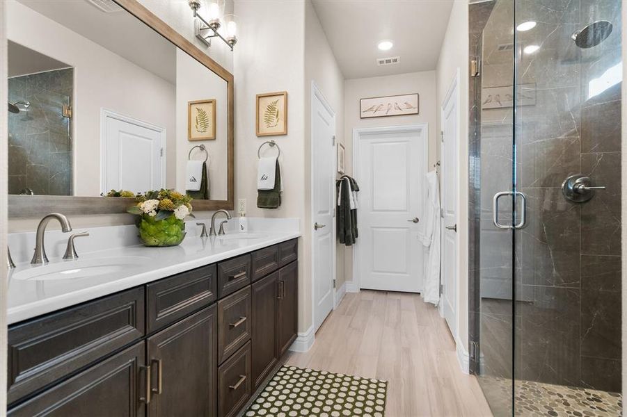 Furnished interior view inside a new home in Robson Ranch Texas, Denton (Image 12).