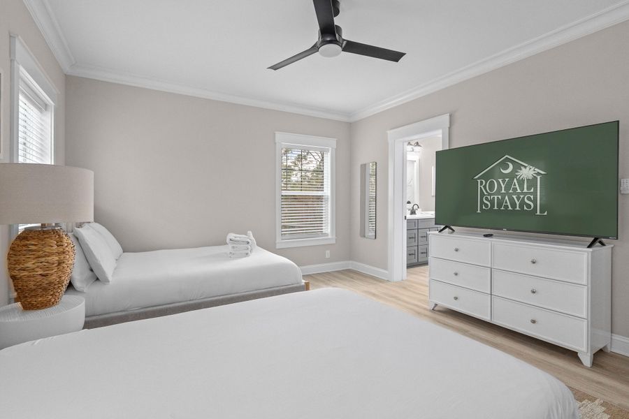 Furnished interior view inside a new home in , Edisto Island (Image 37).