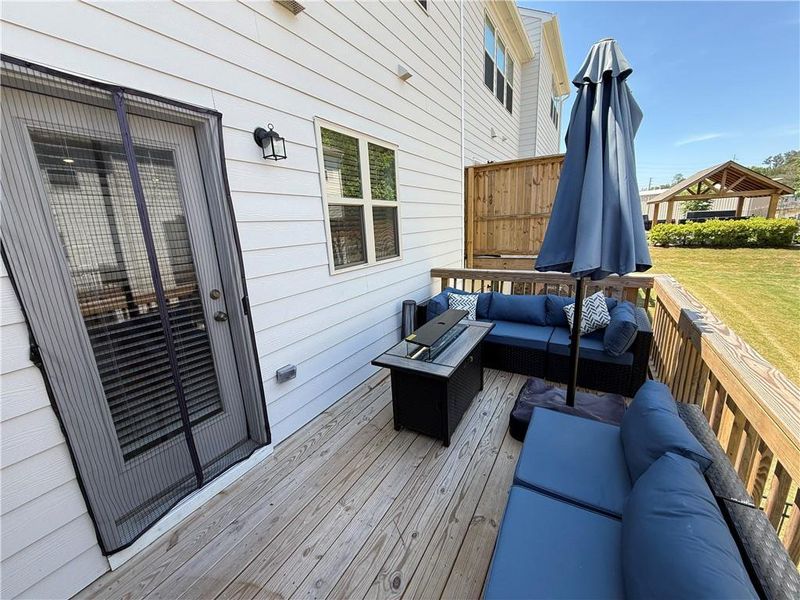 Exterior details and patio area of a home in , Mableton (Image 29).