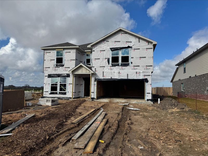 In-progress construction of a new home in Pearlbrook, Texas City, TX (Image 19).