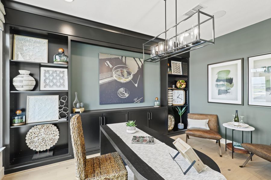 Furnished interior view inside a new home in Harvest Green 50', Richmond (Image 8).