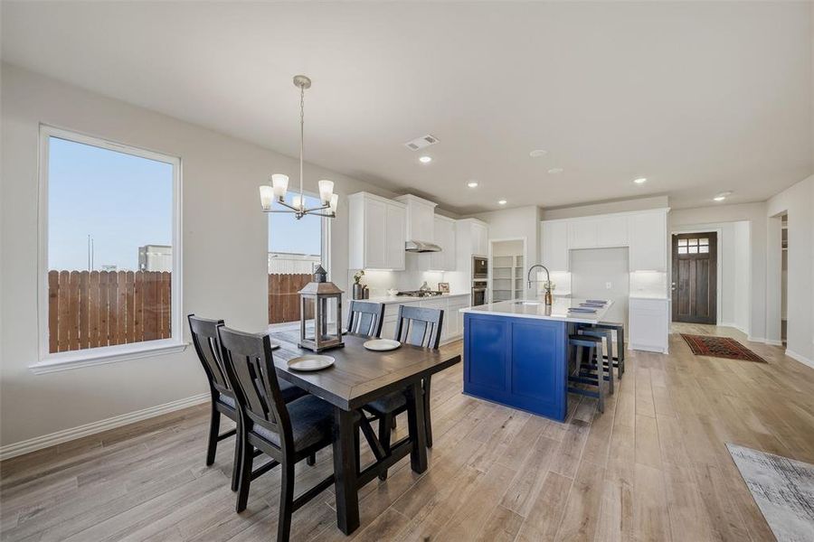 Furnished interior view inside a new home in Morningstar, Aledo (Image 7). Furnished interior view inside a new home in Morningstar, Aledo (Image 7).