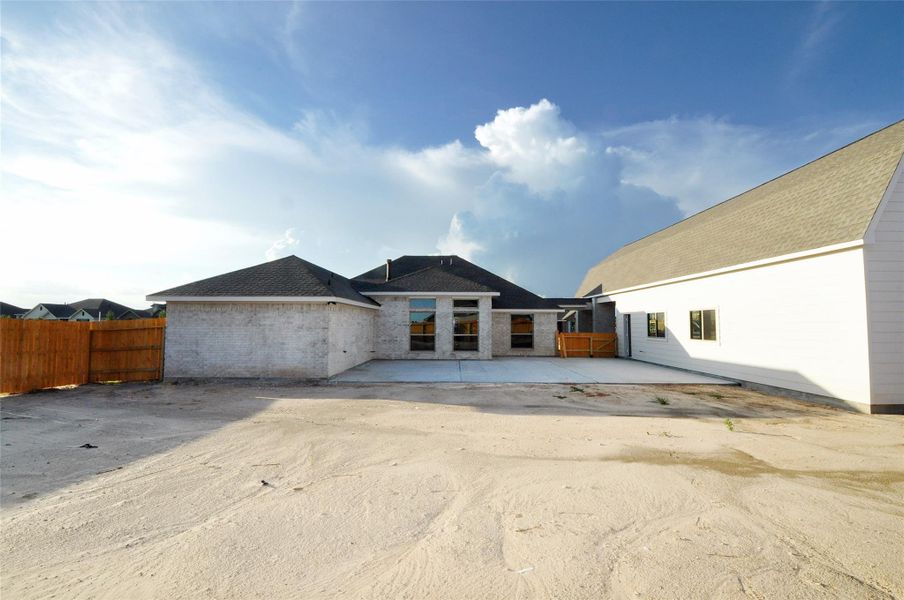 In-progress construction of a new home in , League City, TX (Image 33).