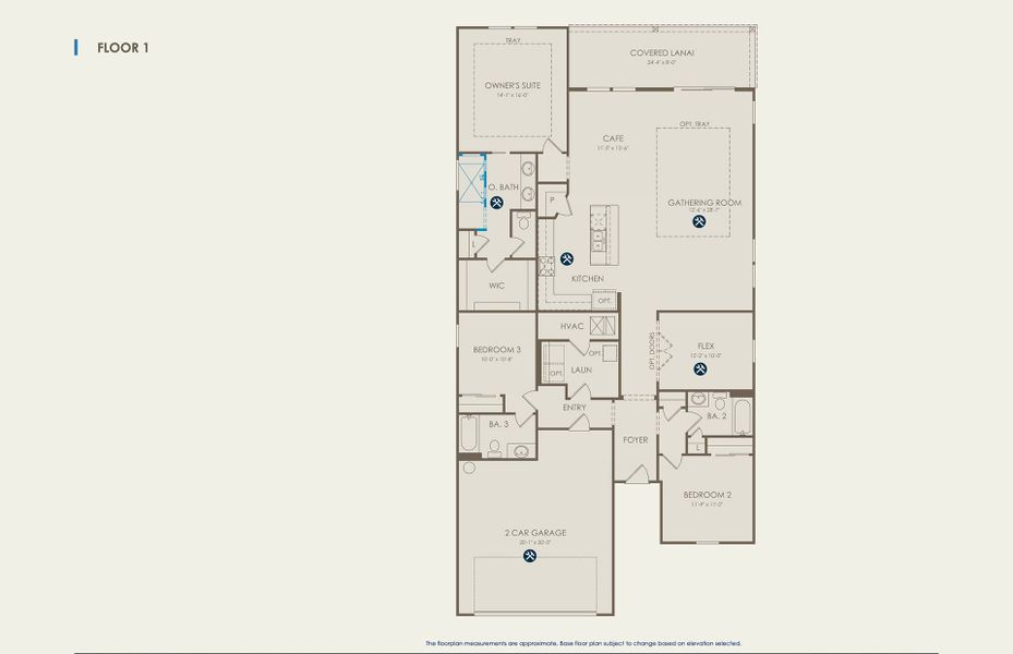 Medina Floor Plan, Quick Move-In Home, Floor 1