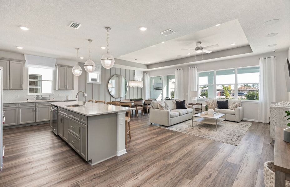 Furnished interior view inside a new home in Del Webb Oasis, Winter Garden (Image 4).