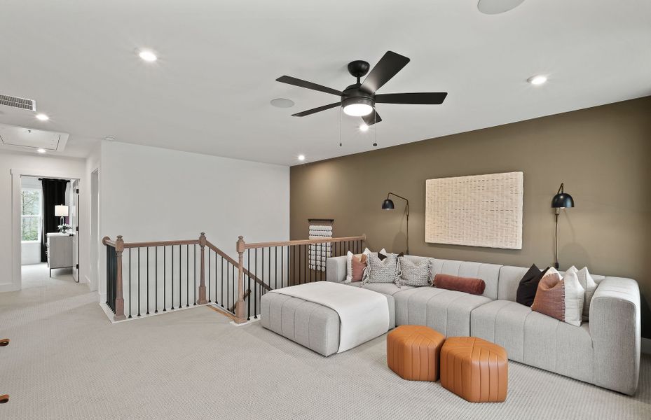 Furnished interior view inside a new home in Oakwood, Cumming (Image 12). Furnished interior view inside a new home in Oakwood, Cumming (Image 12).