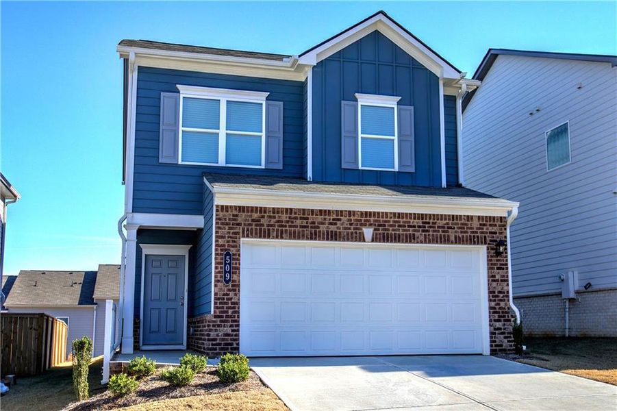 Front exterior of a new home in , Cartersville, GA, highlighting curb appeal (Image 2). Front exterior of a new home in , Cartersville, GA, highlighting curb appeal (Image 2).