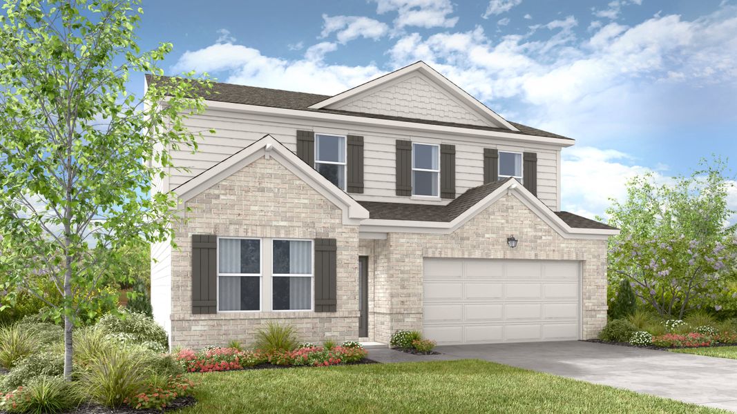 Representative exterior photo of a completed home built from the Azalea by Taylor Morrison in Windance Lake, Loganville, GA (Image 5). Representative exterior photo of a completed home built from the Azalea by Taylor Morrison in Windance Lake, Loganville, GA (Image 5).