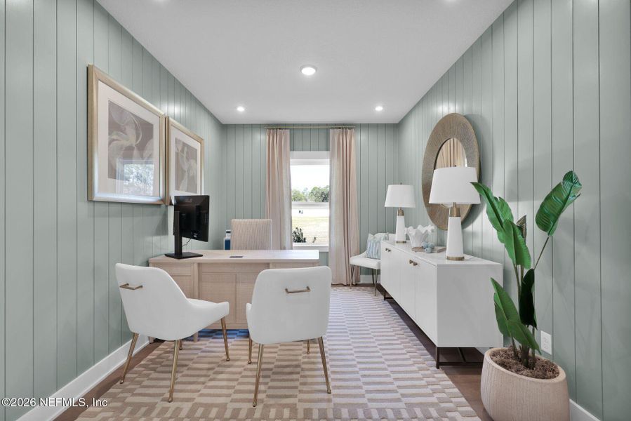 Furnished interior view inside a new home in Landing at Olde Florida, St. Augustine (Image 16).
