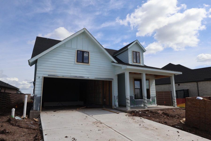 In-progress construction of a new home in Austin Point - Terrace Collection, Richmond, TX (Image 6). In-progress construction of a new home in Austin Point - Terrace Collection, Richmond, TX (Image 6).