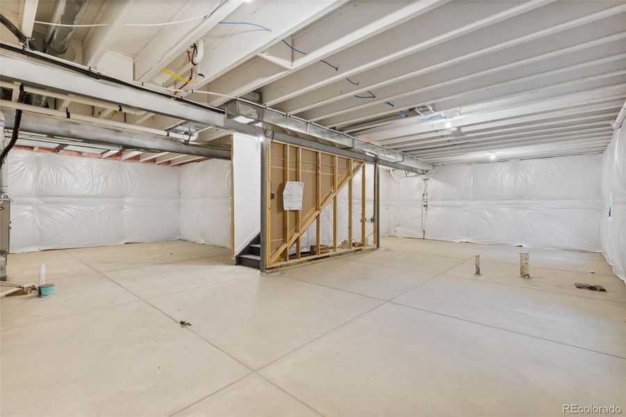 In-progress construction of a new home in Vantage, Berthoud, CO (Image 45).