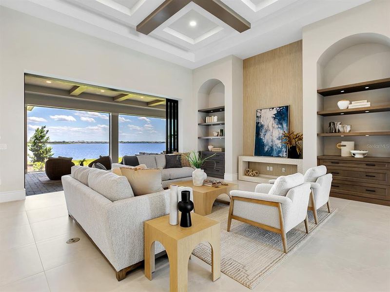 Furnished interior view inside a new home in , Sarasota (Image 8).