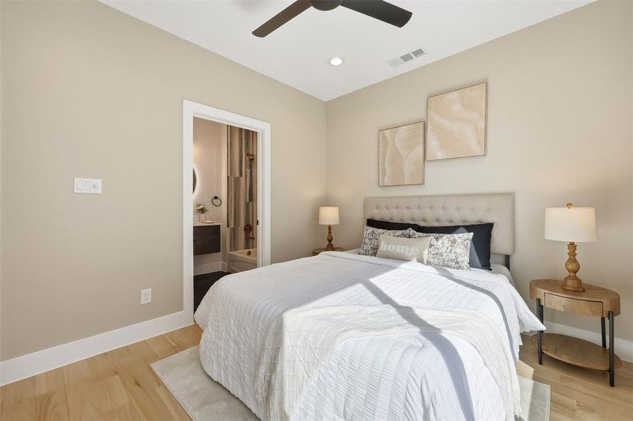 Furnished interior view inside a new home in , Dallas (Image 25).