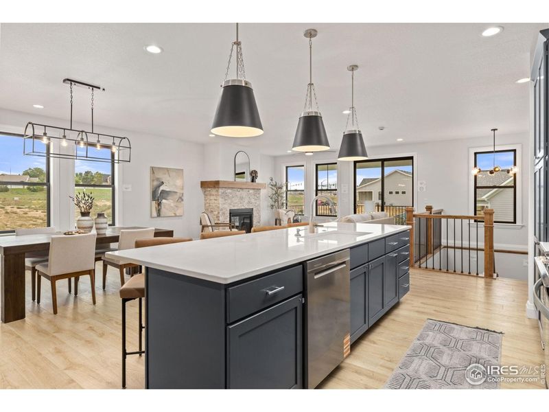 Furnished interior view inside a new home in Cottages at Kelly Farm, Greeley (Image 17).