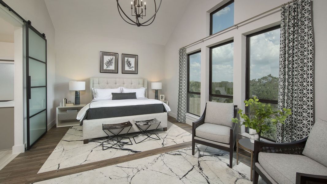 Furnished interior view inside a new home in La Cima, San Marcos (Image 8).