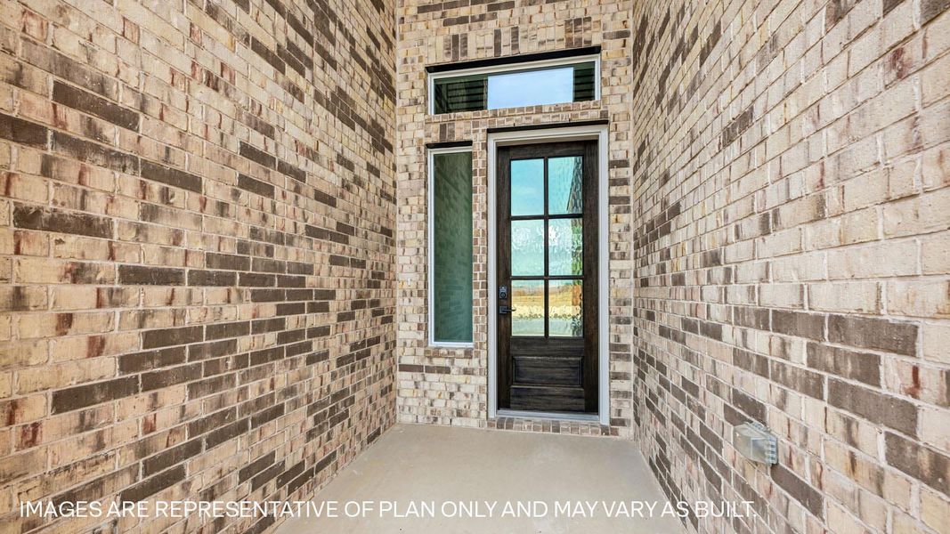 Representative exterior details of a home built from the The Keller by D.R. Horton in The Enclave at Bar W Ranch, Leander (Image 3).