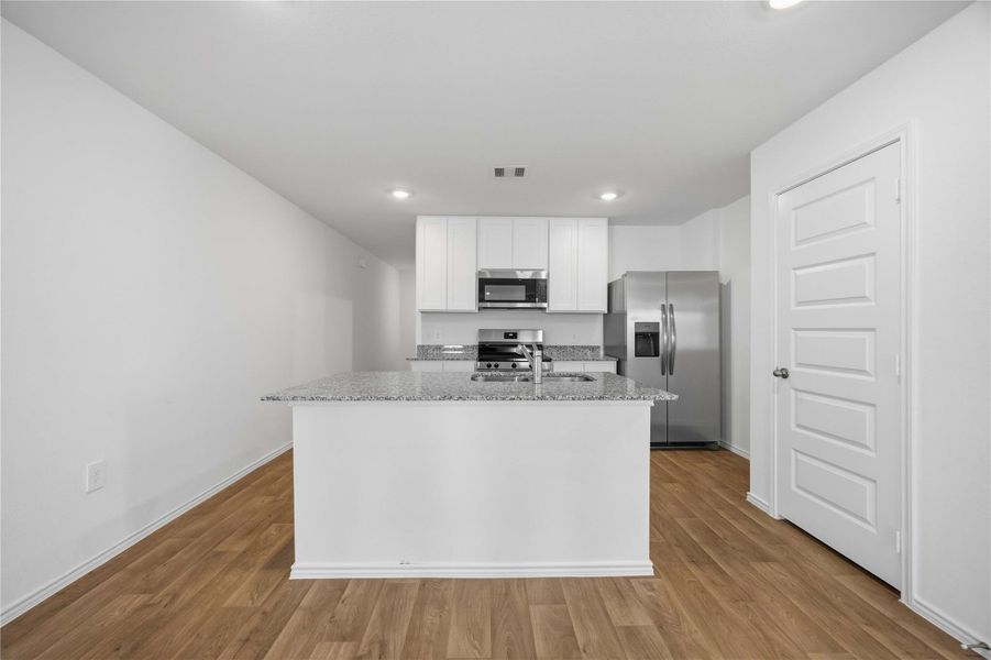 Furnished interior view inside a new home in Garver Heights, Houston (Image 4). Furnished interior view inside a new home in Garver Heights, Houston (Image 4).