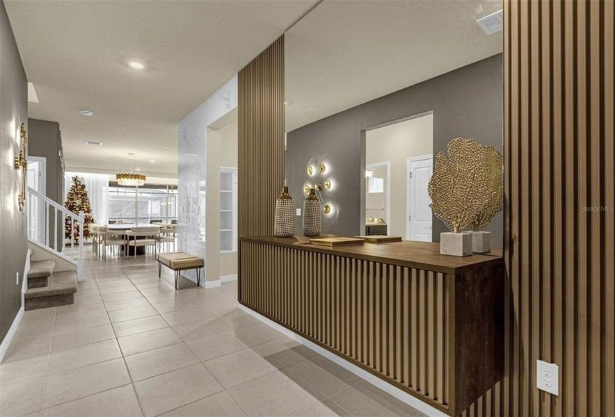 Furnished interior view inside a new home in , Davenport (Image 14).