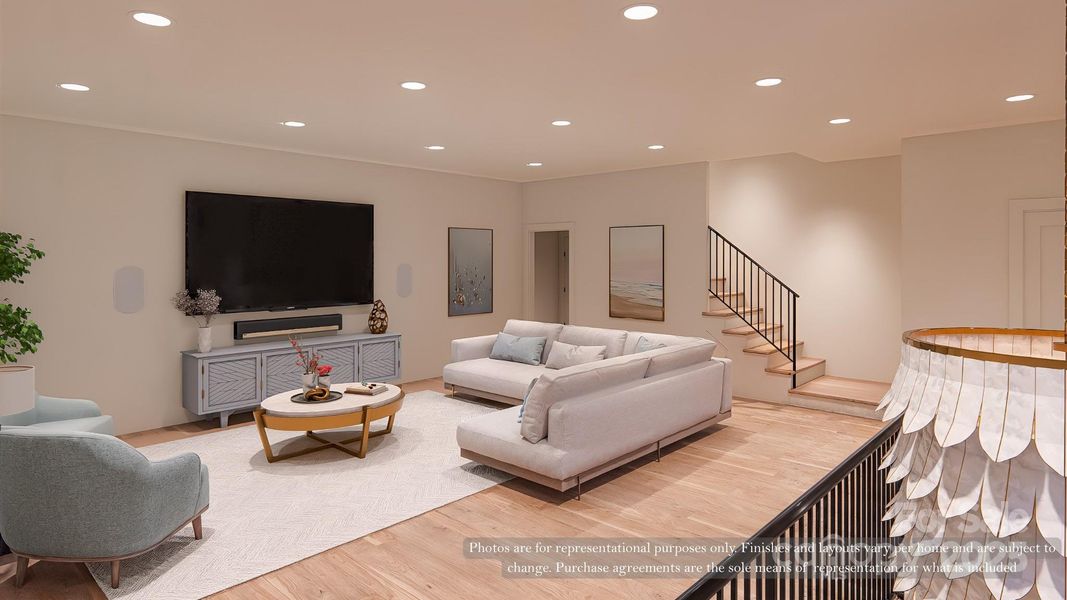 Furnished interior view inside a new home in , Charlotte (Image 17).