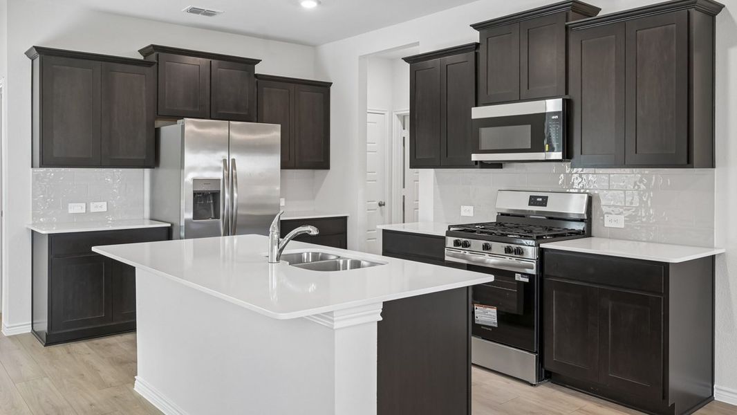 Furnished interior view inside a new home in Silverado, Aubrey (Image 5).