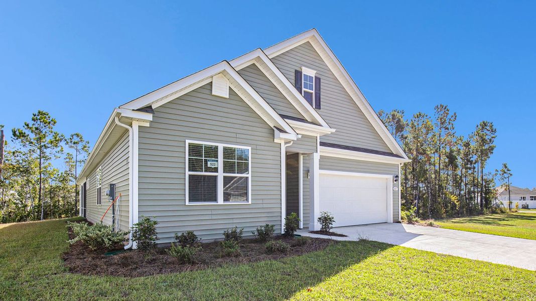 Representative exterior photo of a completed home built from the Darby by D.R. Horton in The Bluffs at Mill Creek, Florence, SC (Image 11). Representative exterior photo of a completed home built from the Darby by D.R. Horton in The Bluffs at Mill Creek, Florence, SC (Image 11).
