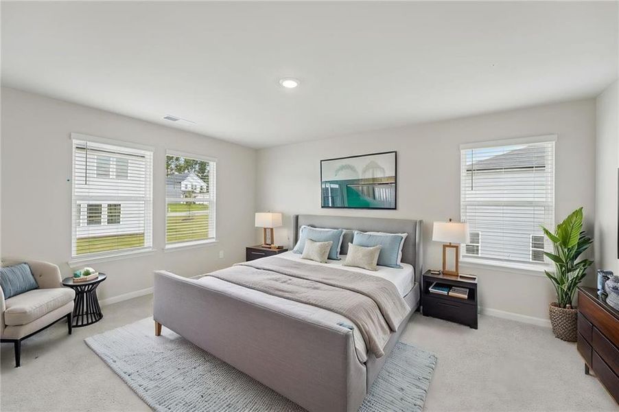 Furnished interior view inside a new home in Northwoods at Mirror Lake, Villa Rica (Image 11).