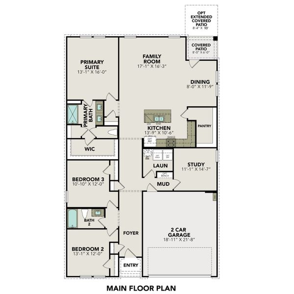2D floor plan layout of this home in Comanche Ridge, San Antonio, TX (Image 5). 2D floor plan layout of this home in Comanche Ridge, San Antonio, TX (Image 5).