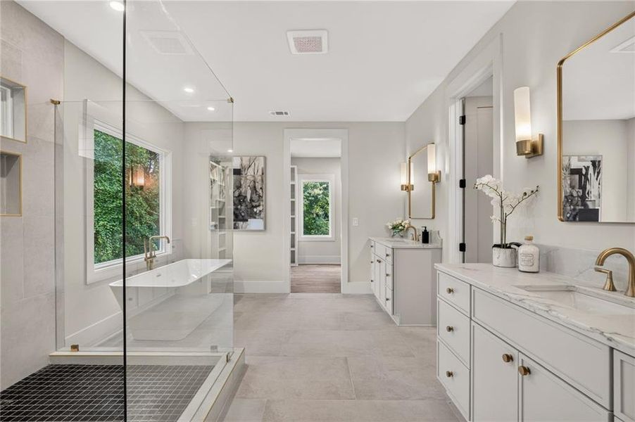 Furnished interior view inside a new home in , Atlanta (Image 13).