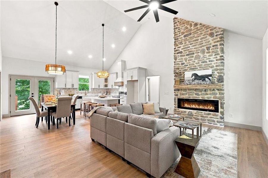 Furnished interior view inside a new home in , Resaca (Image 32).