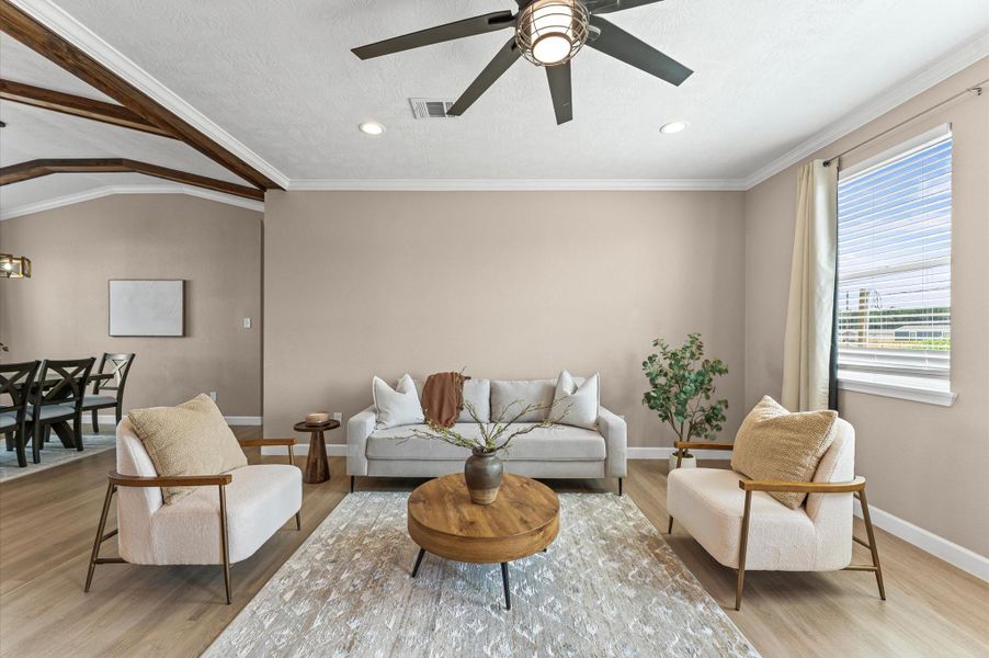 Furnished interior view inside a new home in , Huffman (Image 11). Furnished interior view inside a new home in , Huffman (Image 11).