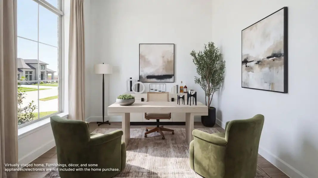 Furnished interior view inside a new home in Eliana, McKinney (Image 8).