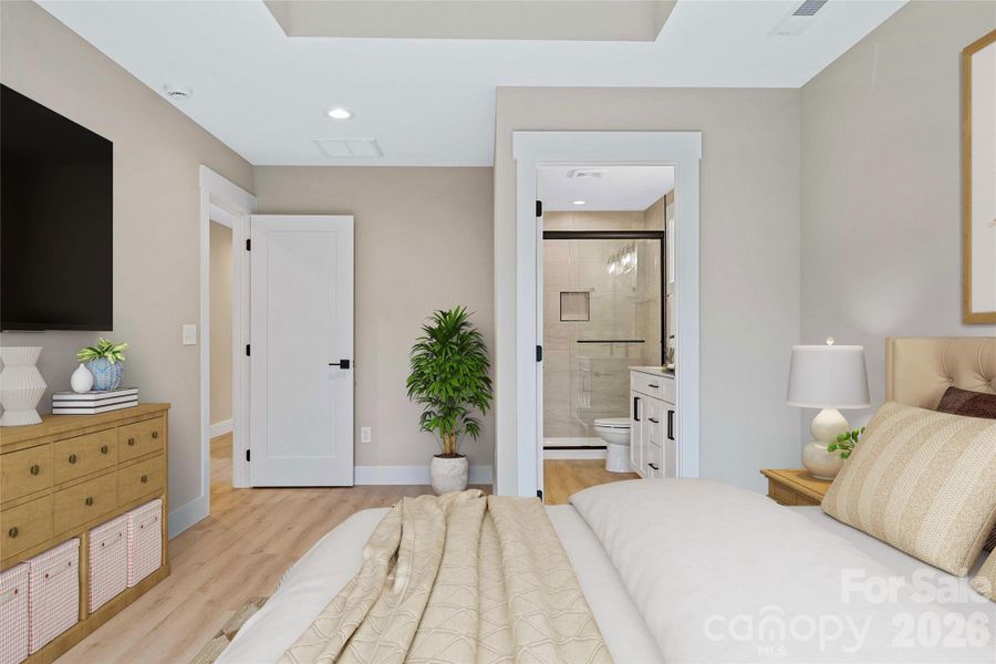 Furnished interior view inside a new home in , Canton (Image 31).