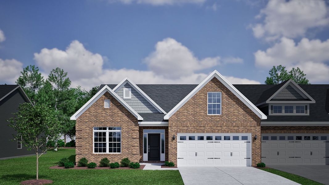 Representative exterior photo of a completed home built from the Lander - Vanguard Collection by Mungo Homes in Fieldstone, Lexington, NC (Image 7). Representative exterior photo of a completed home built from the Lander - Vanguard Collection by Mungo Homes in Fieldstone, Lexington, NC (Image 7).