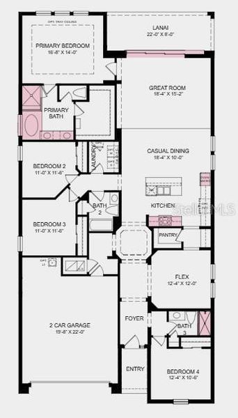 2D floor plan layout of this home in Coasterra Community Group Page, Palmetto, FL (Image 2). 2D floor plan layout of this home in Coasterra Community Group Page, Palmetto, FL (Image 2).