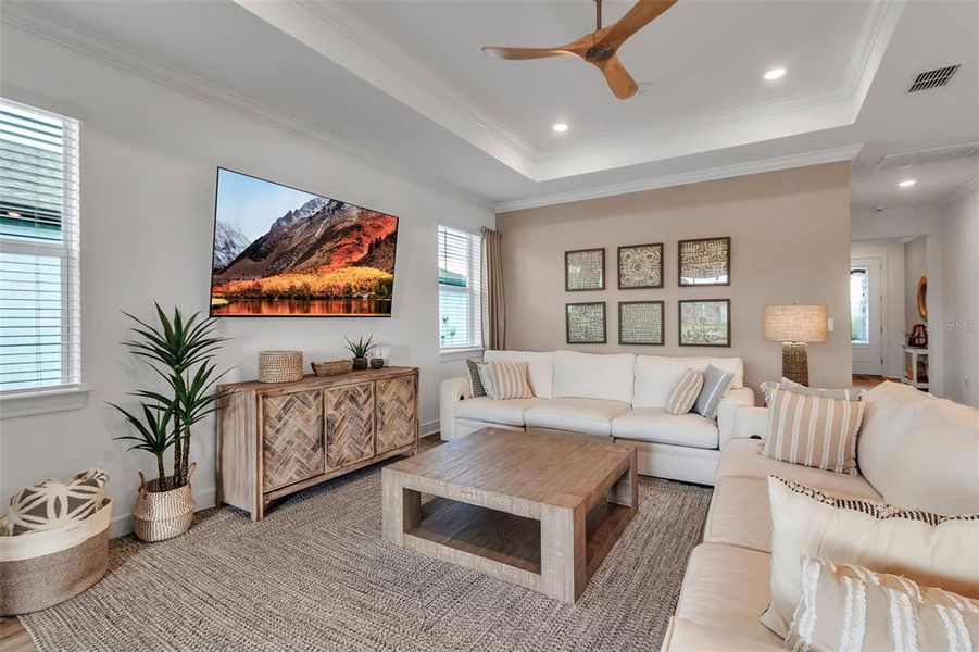 Furnished interior view inside a new home in Del Webb BayView, Parrish (Image 31). Furnished interior view inside a new home in Del Webb BayView, Parrish (Image 31).