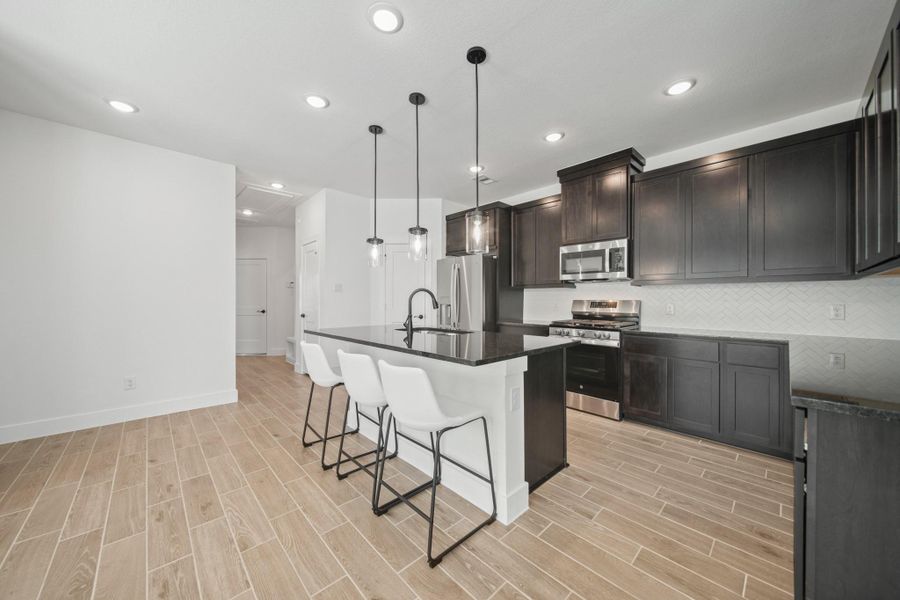 Furnished interior view inside a new home in , Iowa Colony (Image 13). Furnished interior view inside a new home in , Iowa Colony (Image 13).