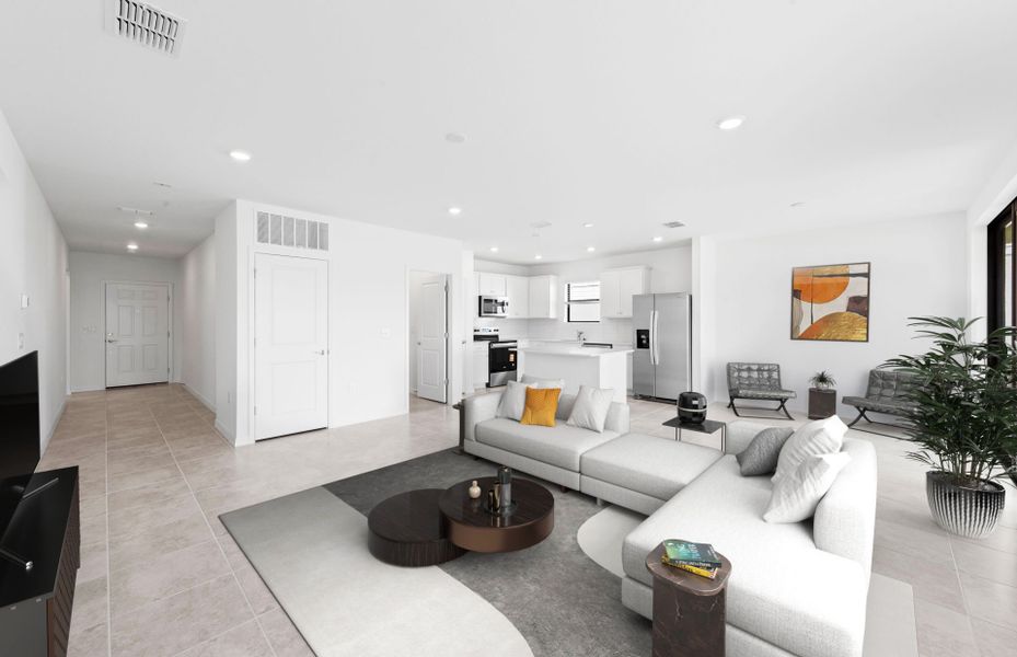 Furnished interior view inside a new home in Whispering Lakes, Lehigh Acres (Image 11). Furnished interior view inside a new home in Whispering Lakes, Lehigh Acres (Image 11).