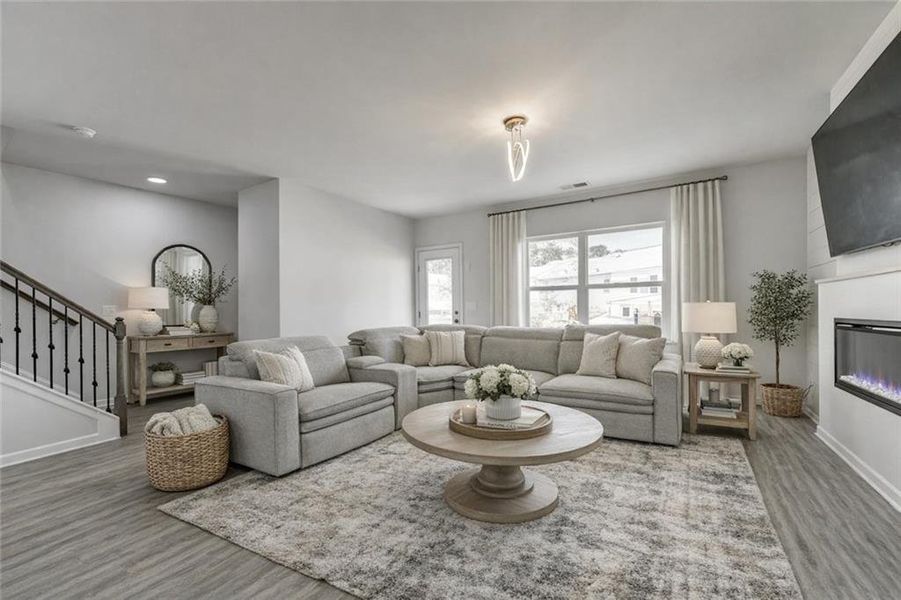 Furnished interior view inside a new home in , Sugar Hill (Image 5).